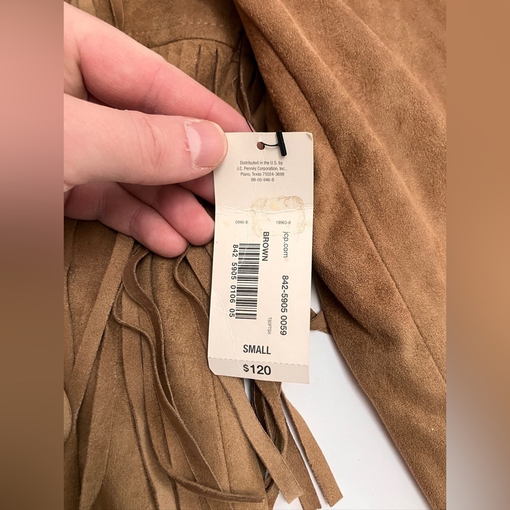 NWT A.N.A Faux suede fringe jacket! - Picture 3 of 6
